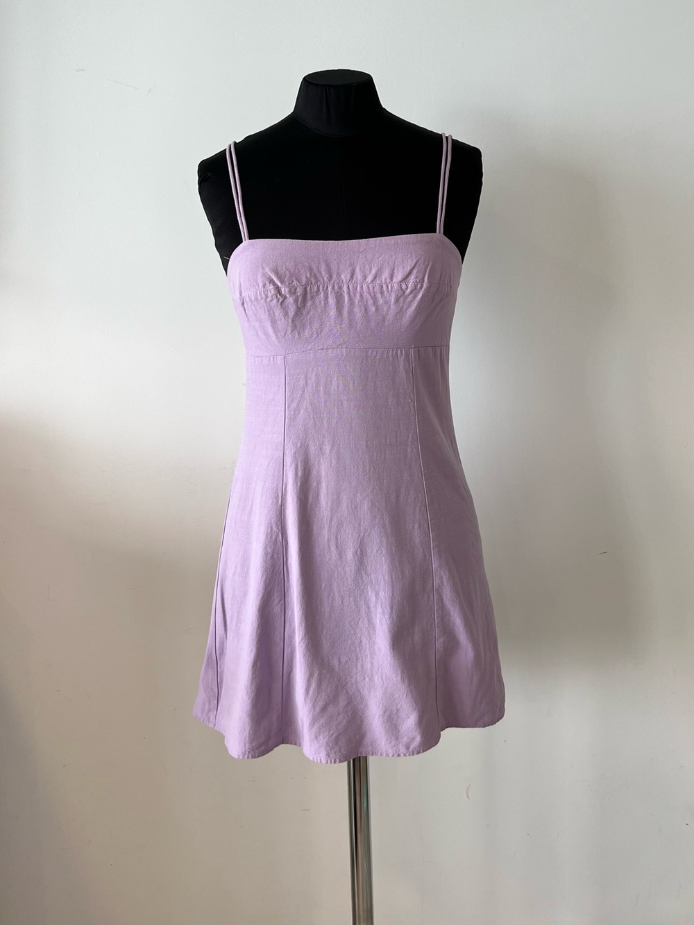 Lavender Spaghetti Strap Mini Dress